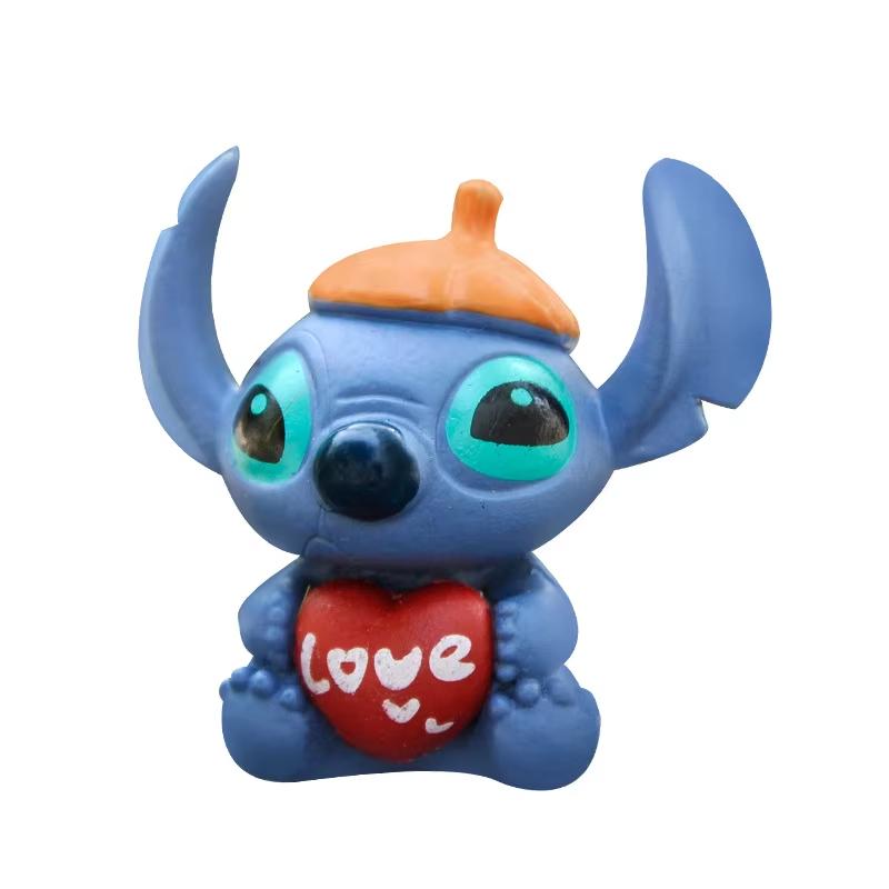 MINISO 4 Buc/Set Anime Lilo & Stitch Figurină Acțiune Păpușă Model Drăguț DIY Decorare Tort Cadou de Ziua de Naștere pentru Copii Prieteni