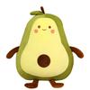 Giant Avocado Stuffed Plush Toy Kawaii Fruit Doll Cartoon Pillow Soft Plush Cushion Child Baby Girls Birthday Gift