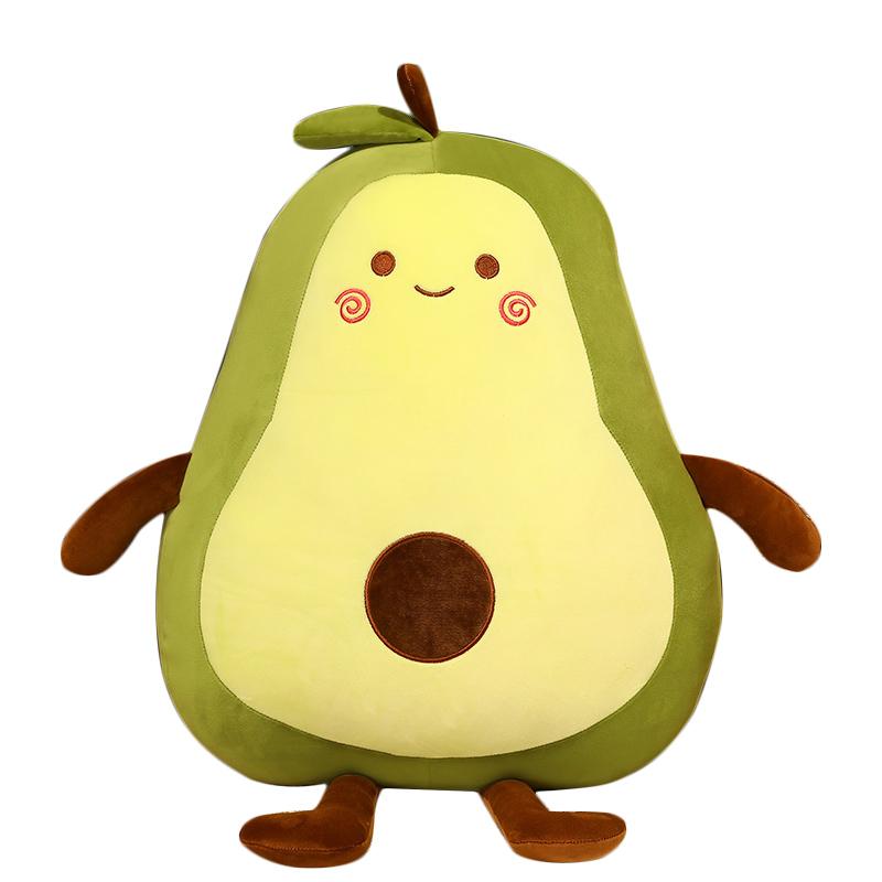 Giant Avocado Stuffed Plush Toy Kawaii Fruit Doll Cartoon Pillow Soft Plush Cushion Child Baby Girls Birthday Gift