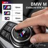 16/17/18/19mm For BMW M M3 G20 E36 E34 X6 G20 G30 X3 M5 M6 Glue Emblem Car Fender Badge Trunk Steering Wheel Sticker Accessories BN7