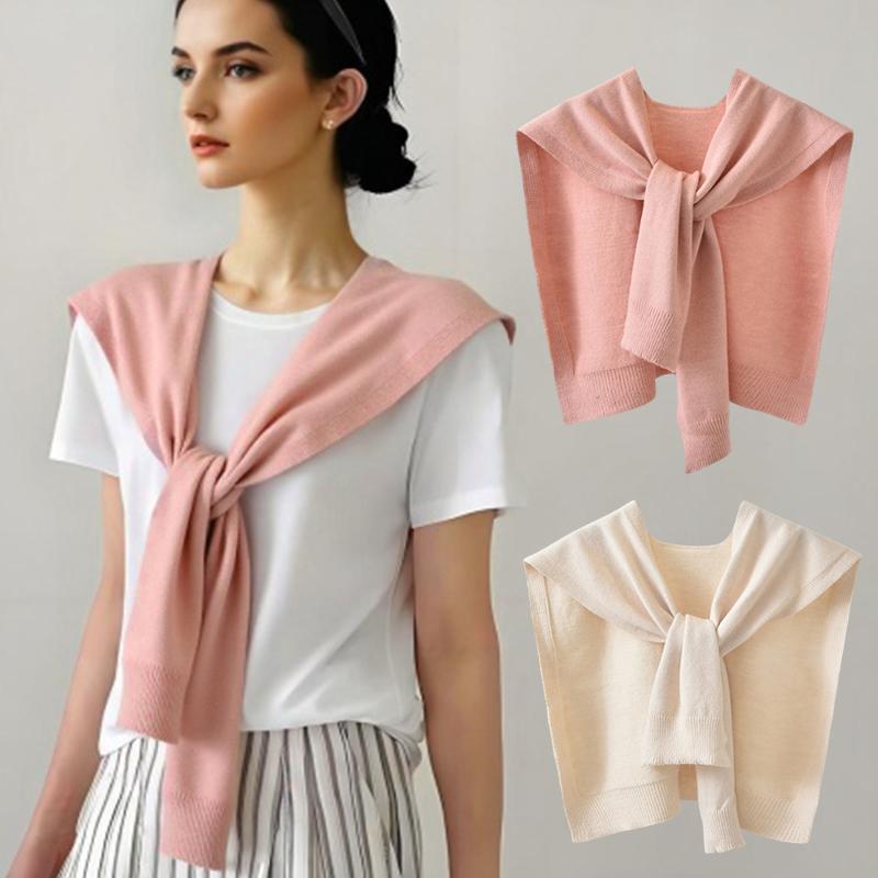 1PC Clothing Accessories Versatile Solid Color Classic Shawl Warm Scarf Minimalist Style Knit Material Fashion Multi-Color