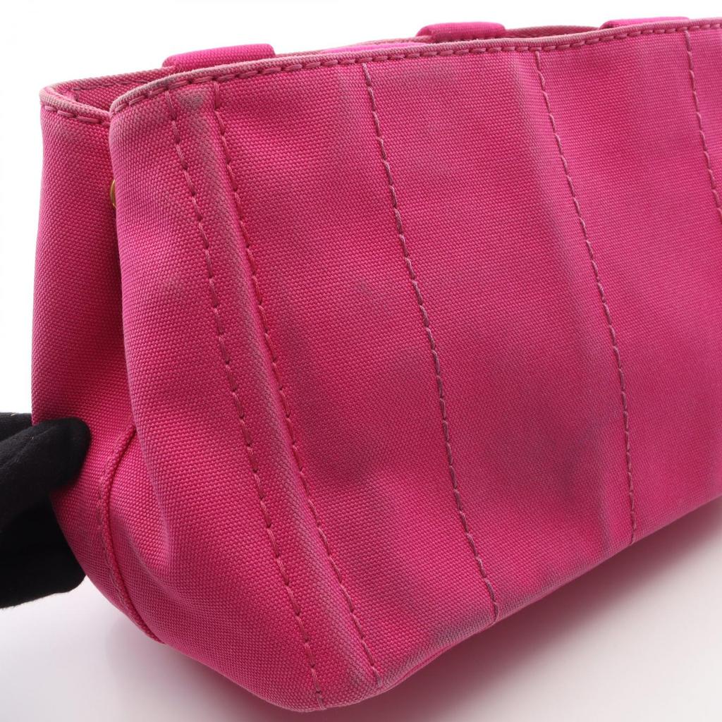 Used PRADA CANAPA Canapa Tote Bag 1BG439 canvas Pink Used Women