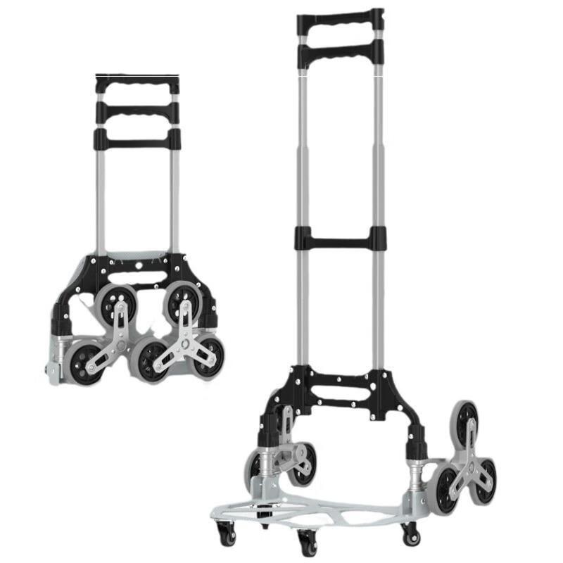 JINGRUIXIANG Faltbarer Treppensteiger-Einkaufswagen