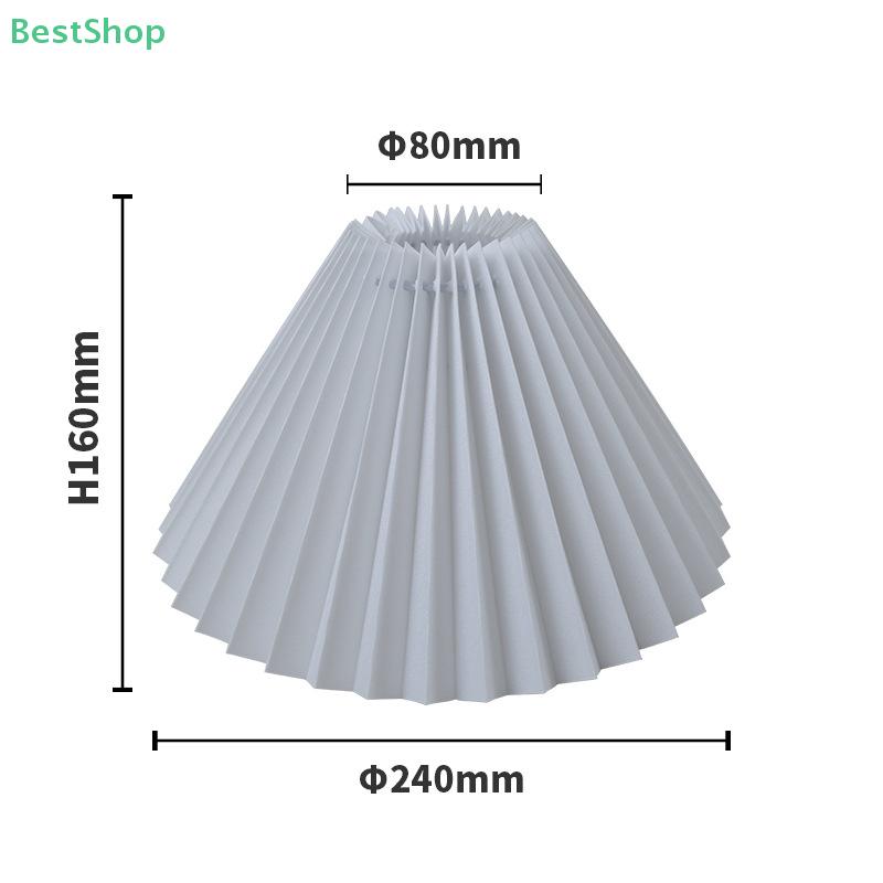1Pc Ceiling Decor Fabric Pleated Lampshade Modern Washable Table Lamp Cover DIY Retro Chandelier Cloth Cover Living Dining Room