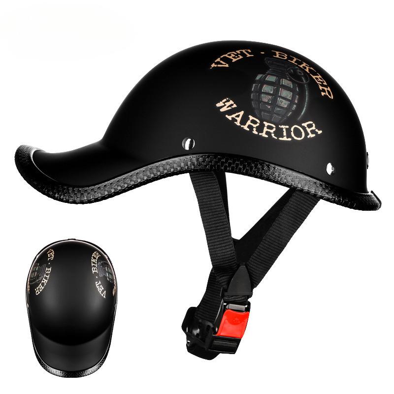 Retro Electric Scooter Flip-up Helmet - Lightweight, Personalized, Universal Fit for Men