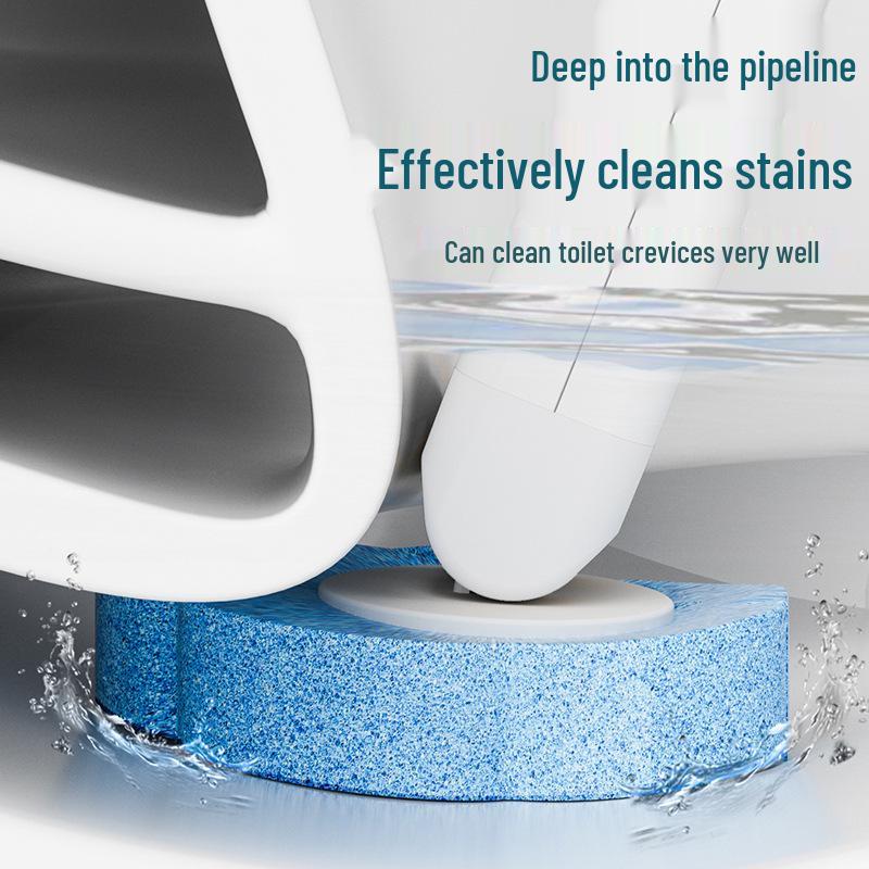 Disposable Antibacterial Toilet Brush Set with Dead Corner Cleaning Heads