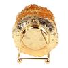 7PCS Gold Metal Coasters Set European Coasters with Holder Metal Table Coasters  For Banquets