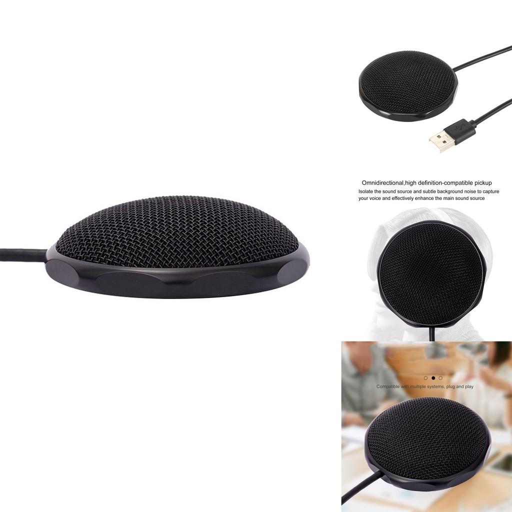 Usb Microphone 360 Degree Omnidirectional Design For Remote Office And Meetings