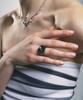 Sentiments No.309 [Black] Round Meteor Ring