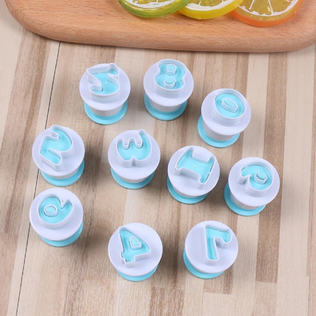 Letter Number Fondant Cutter Biscuit Mould Cake Cookie Decorating Baking Mold