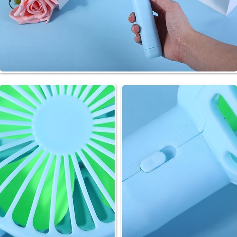 Portable Mini Fan Handheld Battery Powered Fan Desktop Air Cooler Outdoor Travel Hand Fan