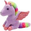 Jucarie De Plus Unicorn Plush Toy with Angel Wings, Purple, 30 Cm, Soft Stuffed Animal Gift for Kids