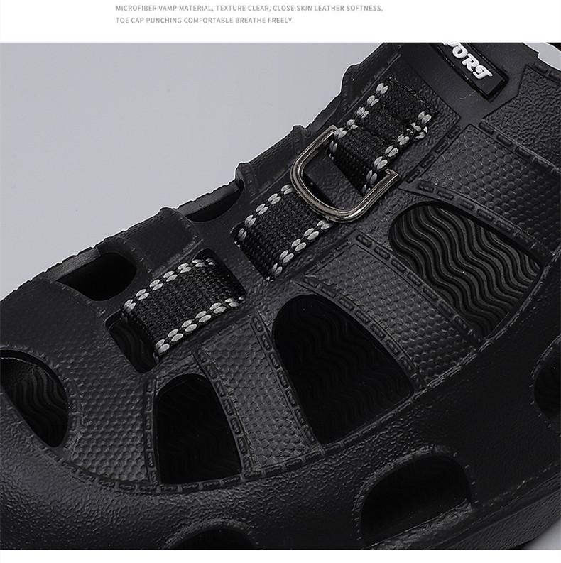 Sandali Estivi da Uomo Outdoor Antiscivolo Suola Spessa Comodi Morbidi Scarpe da Spiaggia da Uomo Leggeri Piattaforma EVA Sandali per Guadare l'Acqua