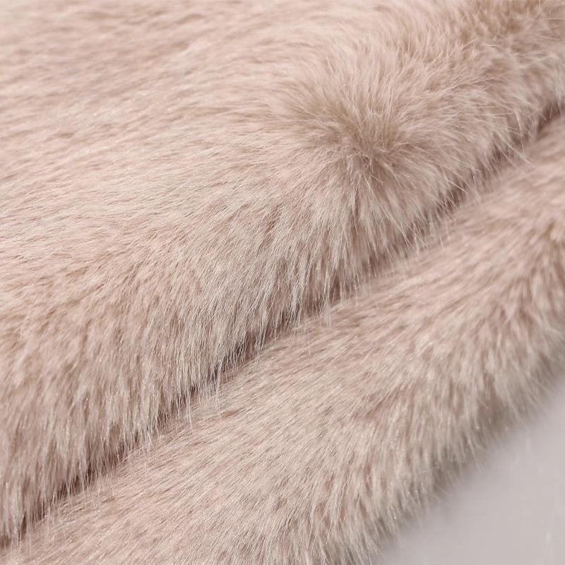 50x180cm Thickend Faux Fox Long Hair Plush Fabric for Coats Collar Toys Carpet For Diy Sewing Plain Soft Warm Fur Cloth