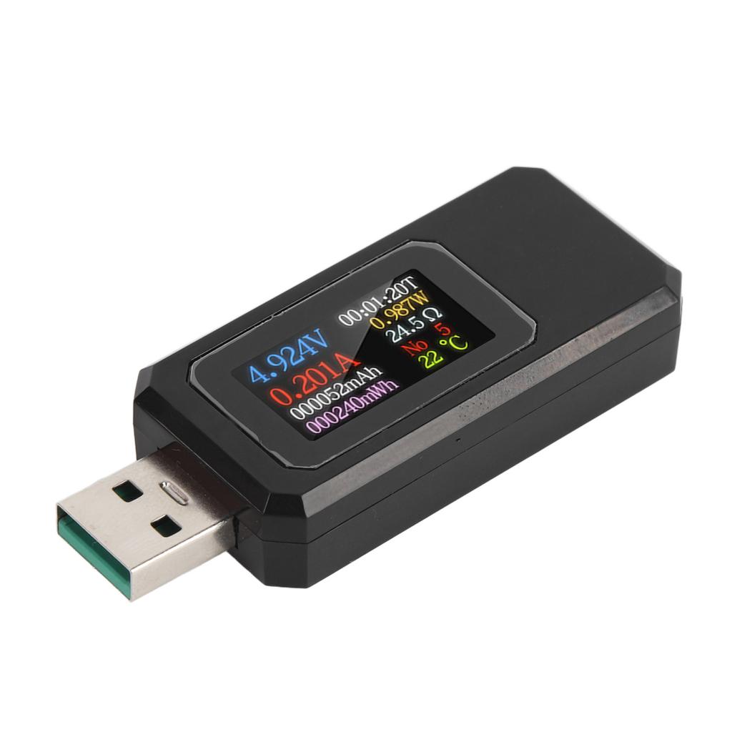 USB Tester 430V 06.5A IPS Farbbildschirm Batteriekapazität Spannung Strom Leistungstester für Digital