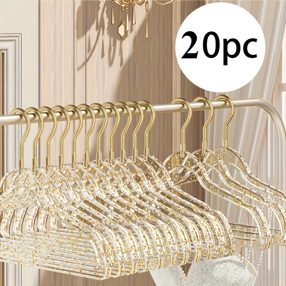 10/20/30 Wysokiej jakości wieszaków akrylowych, Przezroczystych wieszaków z antypoślizgową i niewidoczną konstrukcją, Solidnych i odpornych na upadki, Oszczędzających miejsce