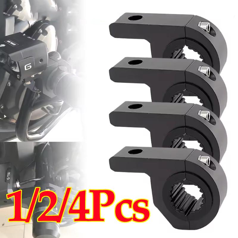 1/2/4pcs Motorbike LED Light Bar Clamps Brackets Tube Clamp Mount Kits For Motorcycle Fog Light Mount Motorcycle Accessories