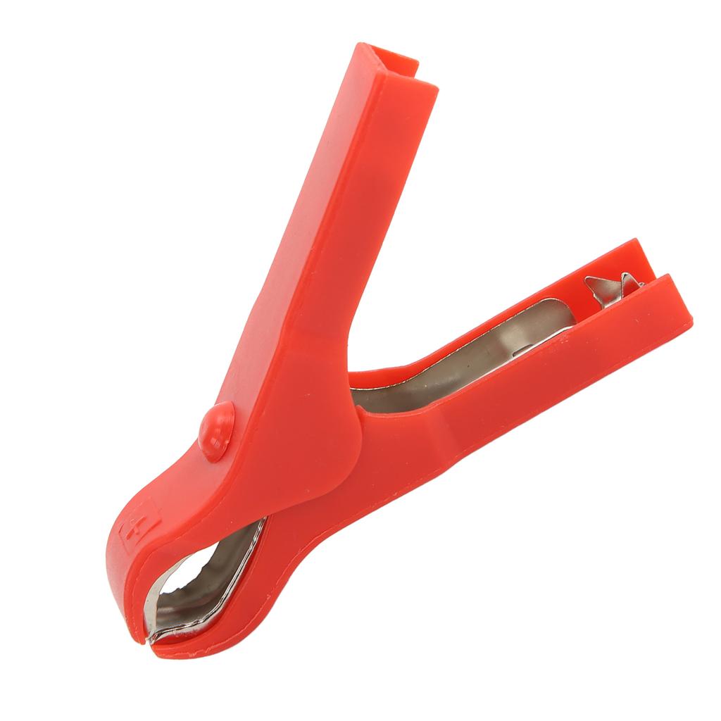 10pcs Electric Clip Stainless Steel Spring Design Strong Clamping Steel ABS Material Safe Charging Clamp for Wires 30A