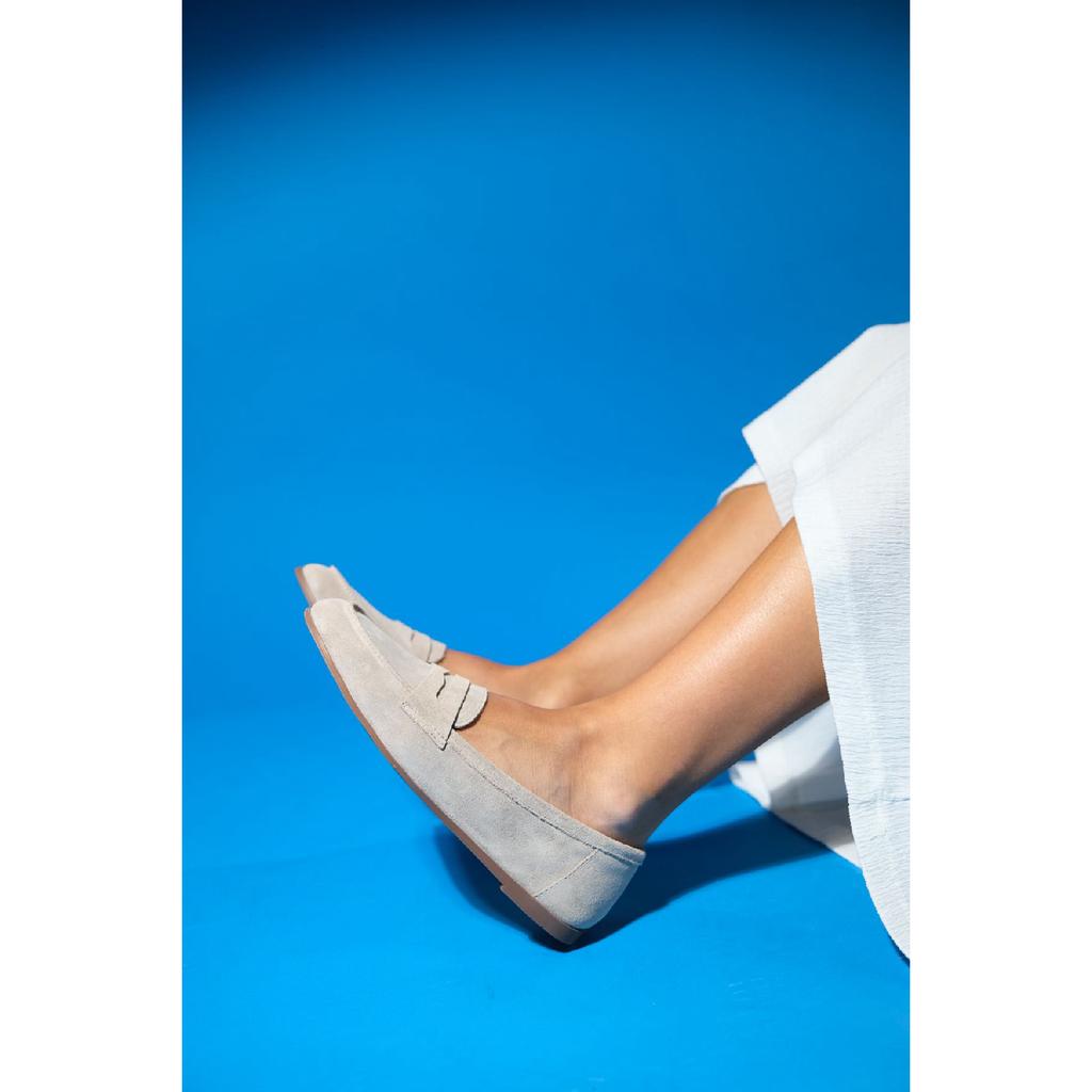 F02 Clay Suede Women's Ballerinas