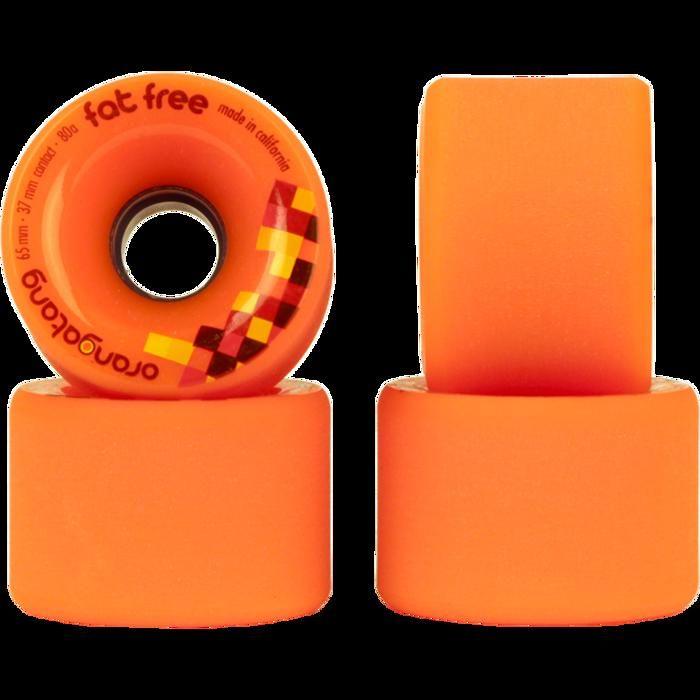 Roue FAT FREE - ORANGATANG - 65x37mm - 80A - Orange - Mixte [x4]