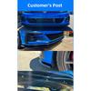 Gloss Black TCR Front Bumper Splitter Lip Kits For Volkswagen Golf MK7.5 GTI 2017-2020