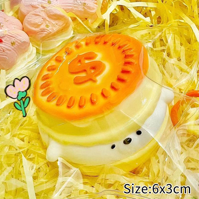 Simulation Strawberry Cake Squishy Sensory Fidget Toy Slow Rising Cream Souffle Ball Stress Relief Squeeze Decompression Toy