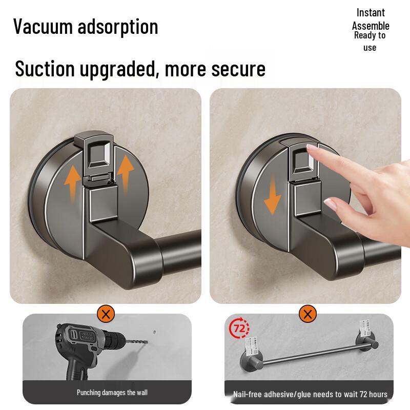 Držák na ručníky na přísavky bez vrtání