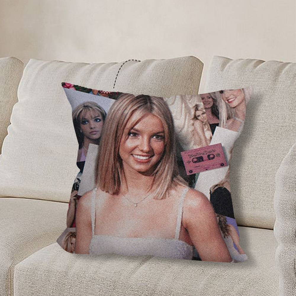 Sänger B-Britney S-Spears-ES Kissenbezug Wohnzimmer Sofakissenbezug Schlafzimmer Zimmer Bettkissenbezug Heimdekoration