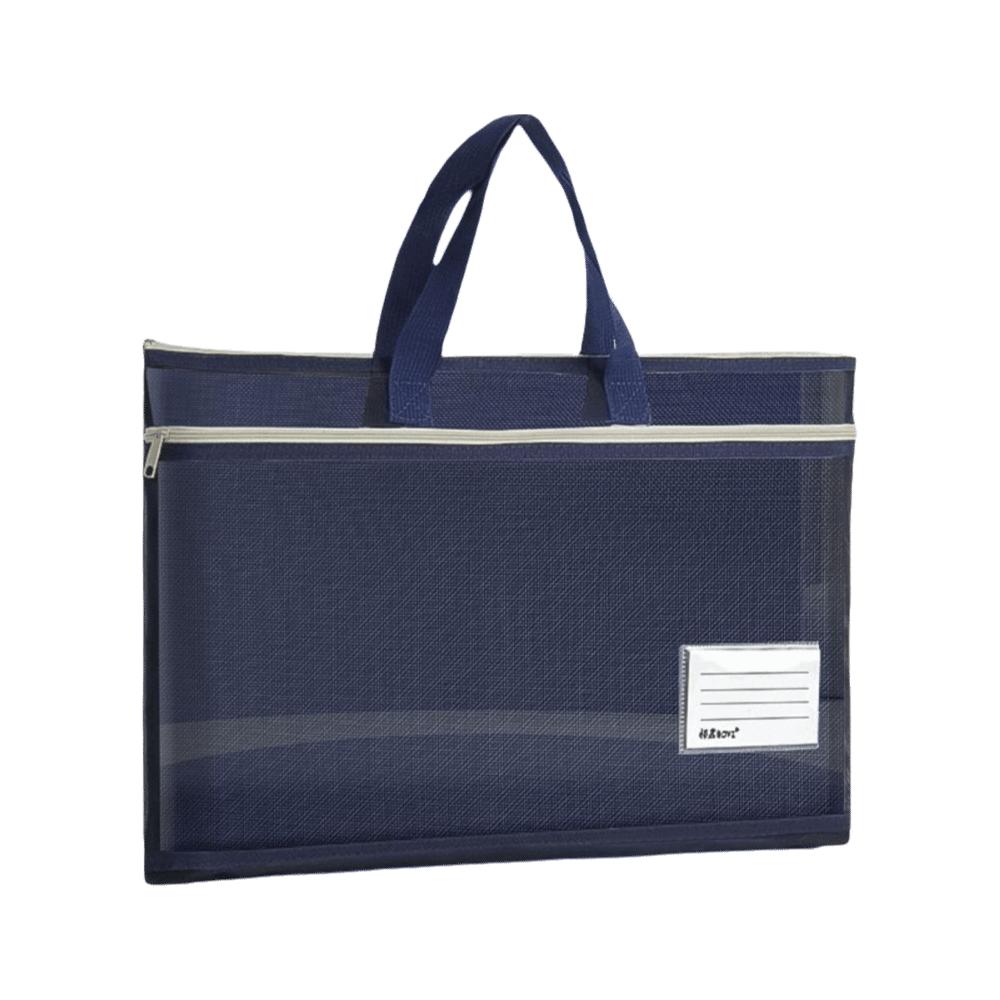 

Large Capacity 8k Sketch Drawing Album Zip Handbag a4 Test Paper Bag Office Supplies синий