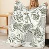 Plush Soft Plant Series Flannel Blanket Lightweight Cozy Throw for Home, Office Napping, Window Seat, Halloween & Christmas Decor