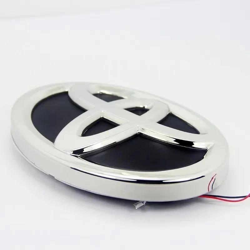 4D car logo Front grille hood trunk LED Light for Toyota Prius Yaris Prado RAV4 Highlander Camry CHR HRV Corolla AYGO accessory