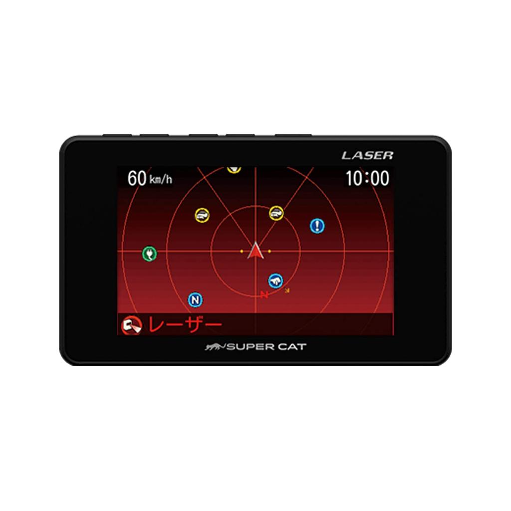 Yupiteru LS100 Radarwarner mit Esferic-Linse Kompatibel mit Laserlichtempfang 3,2-Zoll-LCD