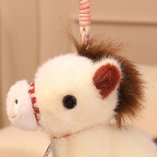 Realistic Pony Plush Keychain Soft Stuffed Animal Zodiac Lucky Horse Bag Charm Year of The Horse 2026 Birthday Xmas Gift