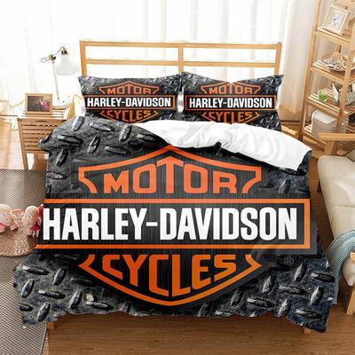 Housse de couette taie d'oreiller literie impression numérique 3D Aigle Moto Ensemble trois pièces housse de couette ensemble quatre pièces