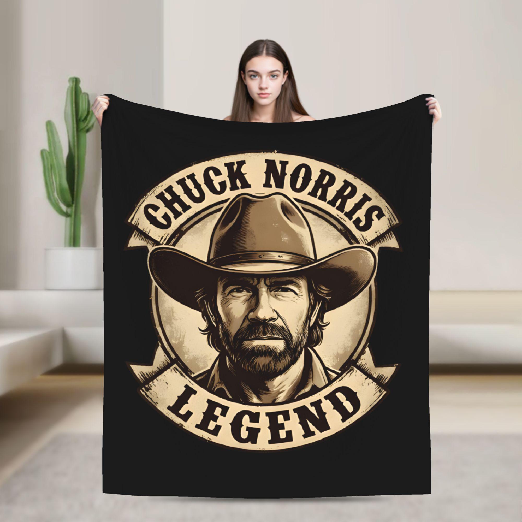 Chuck Norris Velvet Throw Blanket Blanket for Bedding Office Lightweight Thin Quilt, 75X95CM