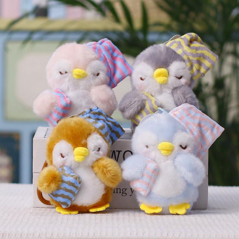 Plush Penguin Keychain With Pp Cotton Filling For Gift And Bag Decoration
