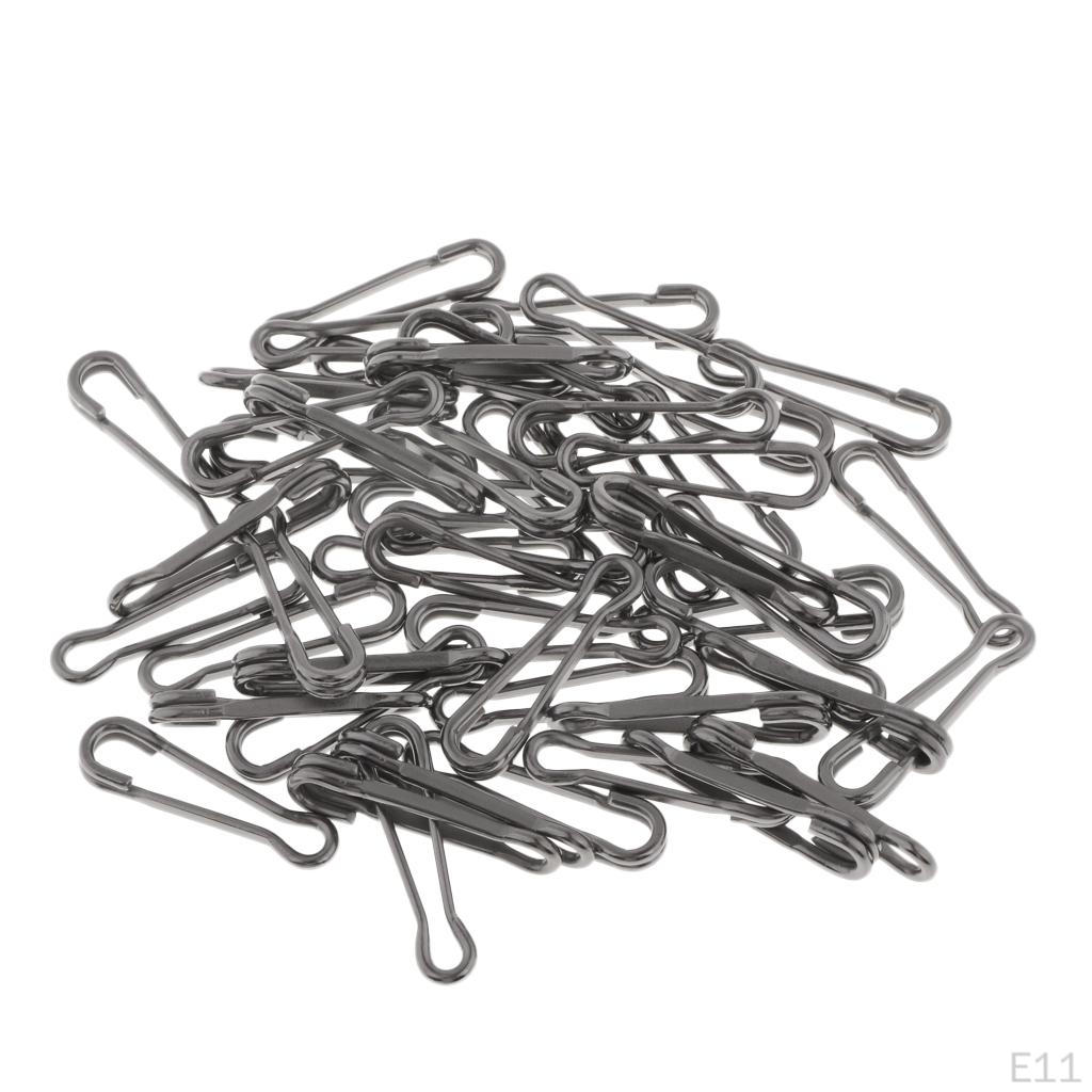 50 Pieces Fishing Snaps Swivels Baits Clip Carp Tackle
