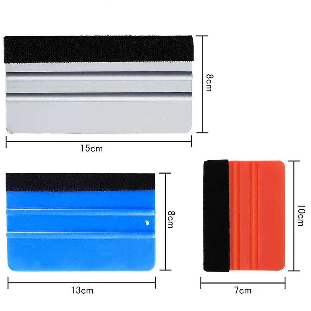 SAMCOS Car Wrapping Film Application Tool Kit Application Aid Tool, Bubble-Free Scratch Free Installation