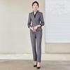Women's Professional Slim Fit Long Sleeve Suit Set with Trousers