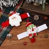 Santa Claus Curtain Tiebacks Christmas Tieback, 3D Plush Snowman Window Holders Holiday Ties Backs, Decorative Drape Holdbacks for Xmas Party Drapery