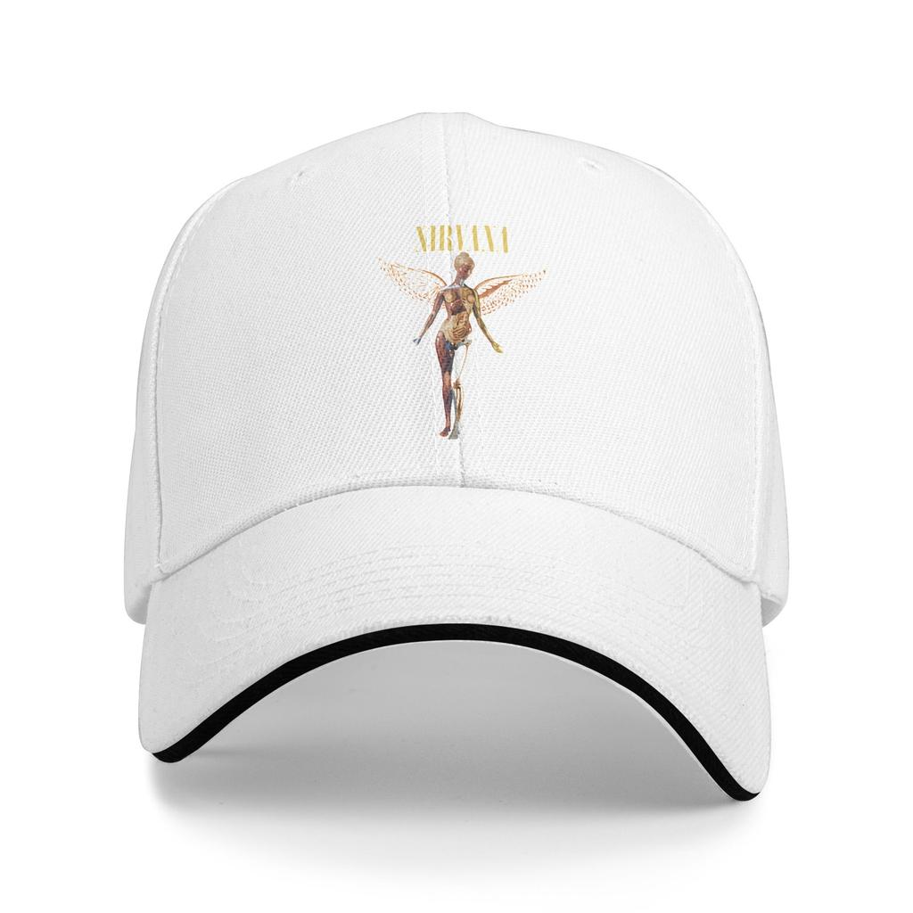 Berretto da Baseball Nirvana Rock Band Kurt Cobain Fitted Retro Unisex Adulto Cappello Trucker Dropshipping Stampa Sportivo Outdoor Berretti da Baseball