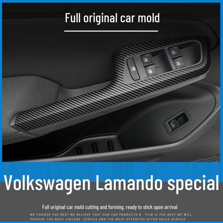Carbon Fiber Interior Sticker for 2015-2021 Volkswagen Lamando, Free Replacement for Poor Application
