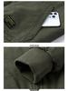 Men's Military-Style Cotton Padded Flight Jacket - Retro Casual Workwear for Autumn/Winter