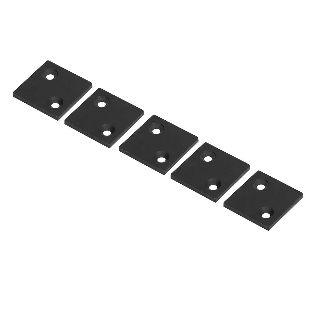 5Pcs End Double Slots Aluminum Alloy Cover Plate for Industrial S Fixing