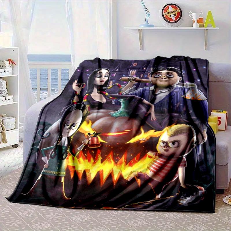 Gothic Adams Blanket Flannel Blanket for bed, sofa, Camping, Hiking, Picnic Essentials, gift for family Fan gifts
