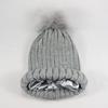 New Protective Hairstyle Silky Elastic Removable Hairball Satin Knitted Hat, Wool Hat, Ladies