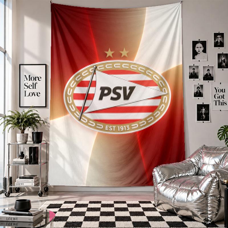 PSV Eindhoven FC Wall Tapestry Home Decor Wall Hanging Cloth for Bedroom Living Room Background