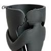 Elegant Minimalist Home Accessories Couple Embracing Abstract Vase, Matte Black Decorative Sculpture, Modern Style Unique Gift for Couples Artistic