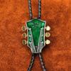 Bolo Tie für Erwachsene Musikfestival Cowboy Krawatte mit Gitarrenkopf Anhänger Gentleman Musiktreffen/ Disco Party Schmuck