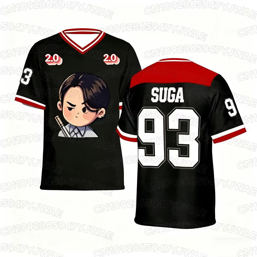 Summer 2026 World Tour Song 2.0 V-neck Jersey Girl Casual Sports Men's Women's 3D Print Graphic Kpop Fans Gifts T-Shirt